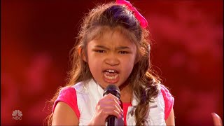 Angelica Hale 10  Girl On Fire  Best Audio  Americas Got Talent  Judge Cuts  July 18 2017 [upl. by Sosthenna377]