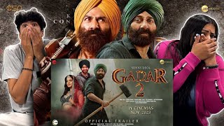 Gadar 2 Official Trailer REACTION  Sunny Deol  Ameesha Patel  Anil Sharma  Zee Studios [upl. by Sirapal20]