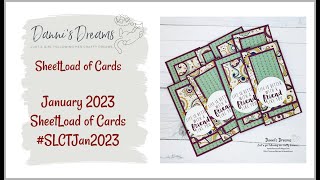 January 2023 SheetLoad of Cards  SLCTJan2023 [upl. by Orlosky]