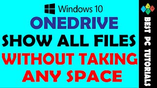 OneDriveShow files without taking Space in Windows 10 [upl. by Adnuahs329]