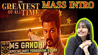 Greatest Of All Time INTRO SCENE REACTION  Thalapathy Vijay  Priyanka World [upl. by Dira]