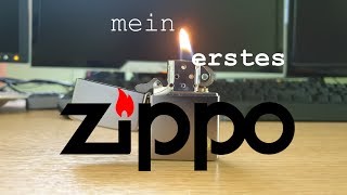 Mein erstes Zippo Feuerzeug Das Unboxing Befüllen und erste Anzünden [upl. by Yedok]