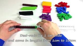 Number Track Rule with Deci Rods [upl. by Canica949]