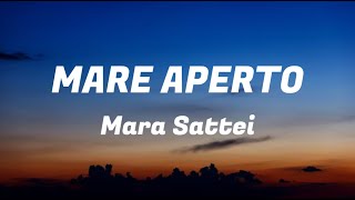 Mara Sattei  Mare Aperto Lyric Video  Testo [upl. by Enelyw976]