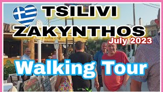 TSILIVI ZAKYNTHOS WALKING TOUR YOU WILL FIND TAVERNAS PRICES IN THIS VIDEO🇬🇷❤ greece tsilivi [upl. by Ennayelsel]