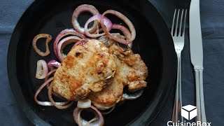 DS006 Seared Pork Chop with Onion in Worcestershire Sauce [upl. by Brynna]