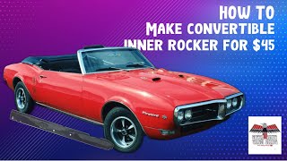 1967 1968 1969 Firebird convertible inner rocker for 45 [upl. by Ahsiet]