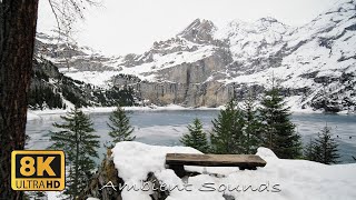 Oeschinensee Winter Switzerland 8K [upl. by Ardnasella736]