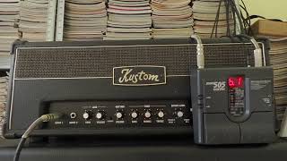 Kustom KG100HFX with KG412 cabinet and Zoom 505 playthrough [upl. by Rona]