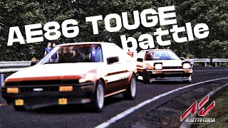 Epic AE86 Drift Battle on Mt Akina  Initial D Vibesquot [upl. by Aicac406]