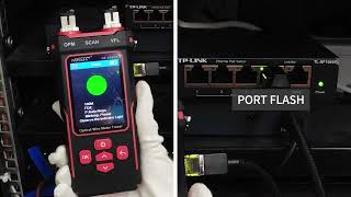 Network and Optical Cable TesterNF859GT RJ45 Tester Local Allgnment tset of receiver  TELECRON [upl. by Thetes]