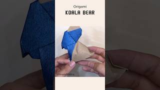 Cute Origami Koala bear origami origamianimal origamitutorial papercrafts [upl. by Gnahk]