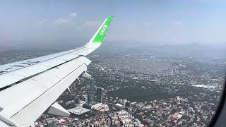 Landing in Mexico City  Aeropuerto Internacional Benito Juárez  VIVA air [upl. by Nicola]