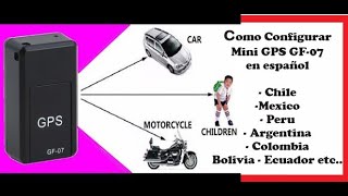 Como Configurar Mini GPS GF07 en español [upl. by Thorlay]