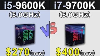 i59600K 50GHz Vs i79700K 50GHz  1080p and 1440p  New Games Benchmarks [upl. by Akiemahs517]