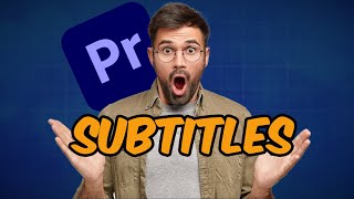 How To Make ANIMATED SUBTITLES In Premiere Pro [upl. by Lisle]