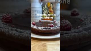 Fondant chocolatmascarpone food recipe trendingshorts dessert cooking easyrecipe foodie [upl. by Suoicul274]