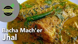 বাচা মাছের ঝাল  Bacha Macchher Jhal Posto diye  Fish Curry with Poppy seeds  Eutropiichthys [upl. by Korns]