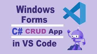 How to Create Windows Forms C CRUD App in VS Code HindiUrdu [upl. by Ferree9]