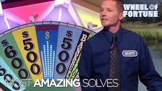 Top Five Most Amazing Solves  Wheel of Fortune [upl. by Giordano678]