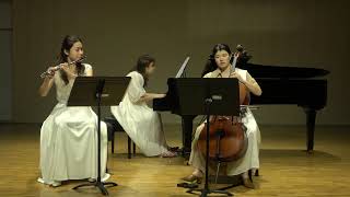 三重奏 ｜ Sonate en Concert for flute piano and cello by JeanMichel Damase [upl. by Nur]