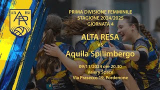 Giornata 4  Alta Resa VS Aquila Spilimbergo [upl. by Enrol]