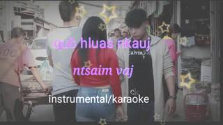 Ntsaim Vaj  Qub Hluas Nkauj Karaoke 🎤ExLover  HTS Channel [upl. by Gavrielle768]