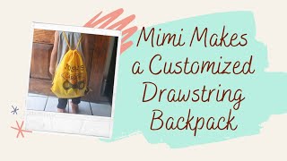 How to customize a drawstring backpack using sublimation [upl. by Yesteb]