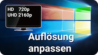 Windwos 10 Monitor Bildschirm Auflösung ändern einstellen [upl. by Yendic]