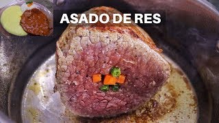 Como Preparar Asado de Res en un Toque  Receta Facil [upl. by Marmion]