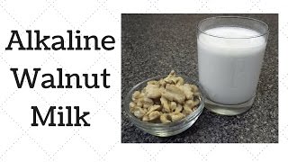 Walnut Milk Dr Sebi Alkaline Electric Recipe [upl. by Cormac]