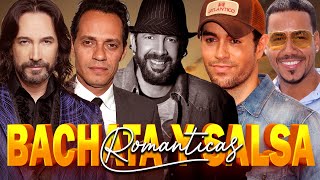 LO MEJOR DE SALSA Y BACHATA  Marc Anthony Enrique Iglesias Romeo Santos Juan Luis Guerra y Mas [upl. by Utley]