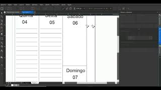 Criando um Planner no CorelDraw  DIAGRAMAÇÃO MIOLO DATADO [upl. by Yahc703]