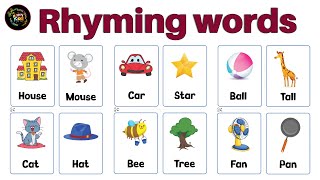 Rhyming words I Rhyming Words For Kids I U K G I Preschool learning I Phonics Rhyming Words kids [upl. by Hoang733]