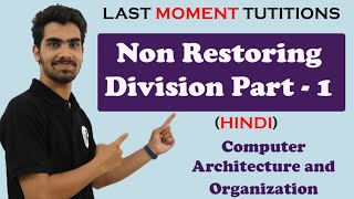 Non Restoring Division Part 01 in Hindi  COA  Computer Organization and Architecture Lectures [upl. by Chelton]