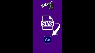 How to import SVG images into After Effects shorts [upl. by Sheff184]