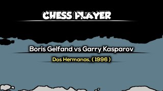 Boris Gelfand vs Garry Kasparov  Dos Hermanas  1996 [upl. by Ahtenek]