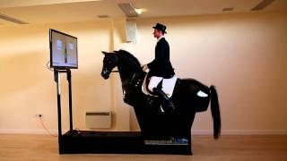 The Dressage Simulator  riding through the gaits [upl. by Elazaro520]