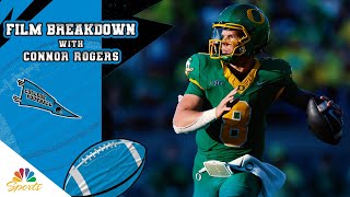 Dillon Gabriel brings accuracy to bigplay Oregon Ducks  Big Ten Film Breakdown  NBC Sports [upl. by Happ265]