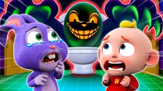 Monster In The Toilet Song  Funny Kids Songs  More Nursery Rhymes amp Kids Songs  Animal Sound Song [upl. by Oliana345]