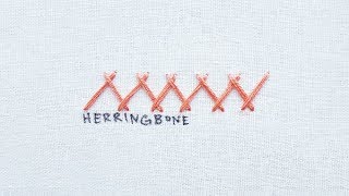 How to do the Herringbone Stitch [upl. by Arualana]