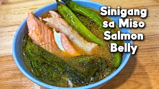 Sinigang na Salmon Belly sa Miso sinigang salmonbelly salmonrecipe fishrecipe [upl. by Terchie]