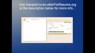 Professional Cover letter  Business Cover Letter  Sample Professional Resume [upl. by Oruasi]