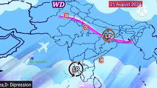 25 Day Weather System Map 🗺️ South Asia Low Pressure Depression Arabian sea [upl. by Etram]