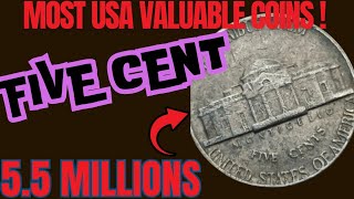 DO YOU HAVE ULTRA RARE 1995 FIVE CENTS USA LINCOLN PENNY WORTH BIG MONEY [upl. by Ahseia]