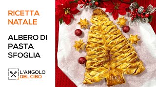 ALBERO DI PASTA SFOGLIA  Ricetta di Natale  angolodelcibo [upl. by Frear]