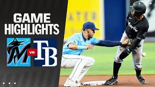 Marlins vs Rays Game Highlights 73024  MLB Highlights [upl. by Emmerie]