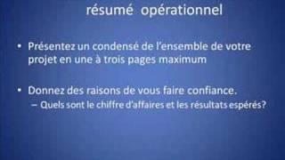 La structuretype du business plan vidéo 2 sur 10 [upl. by Flann784]