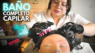 Asmr💆🏻‍♀️ MASAJE CAPILAR EXTREMO 💆🏻‍♀️🚿 Shampoo y Tratamiento🌿  Vivalen ASMR [upl. by Che652]