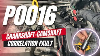 How to Test amp Fix P0016 Crankshaft  Camshaft Position Correlation Bank 1 Sensor A Bank 1  Intake [upl. by Mccahill584]